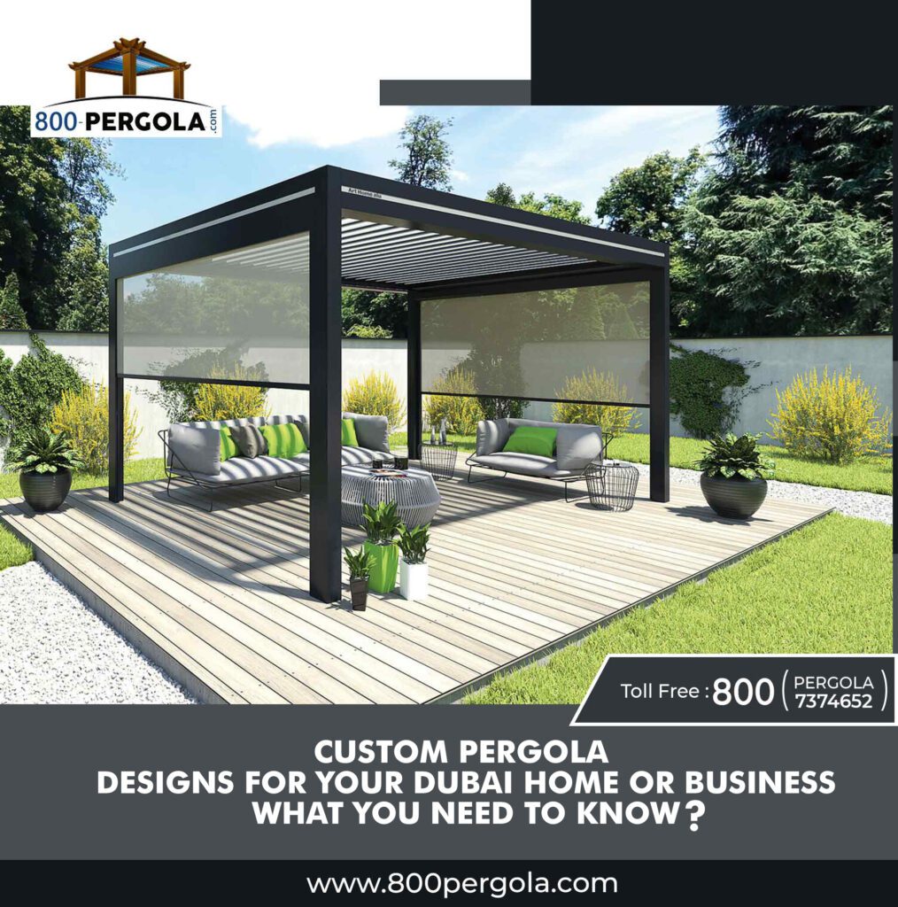 Discover the key aspects of custom pergola designs for your Dubai property. Get tips on creating the Perfect Pergola design by 800PERGOLA