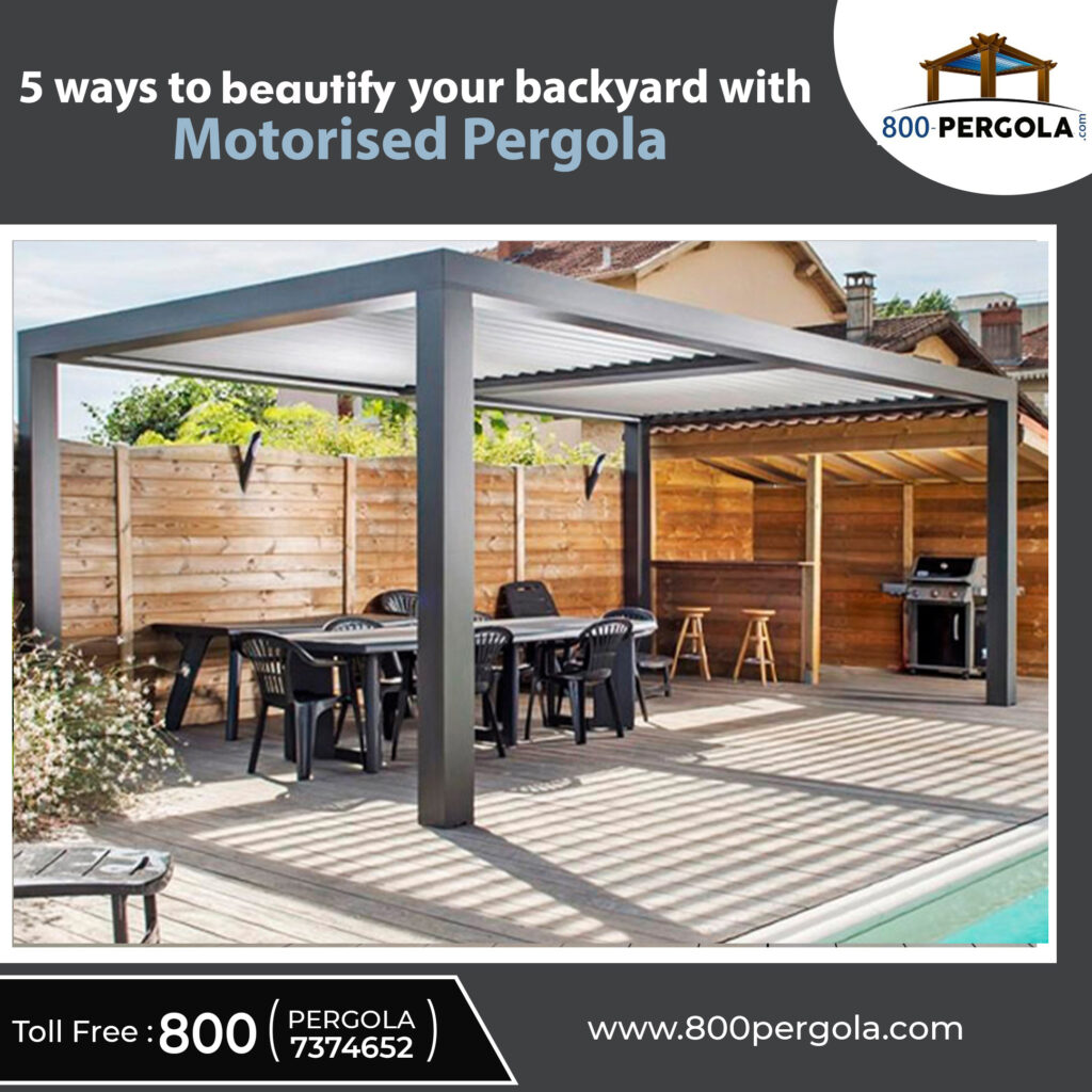 Elevate your Dubai backyard with motorized pergolas. Customized elegance, smart features, and year-round comfort. Discover the magic.