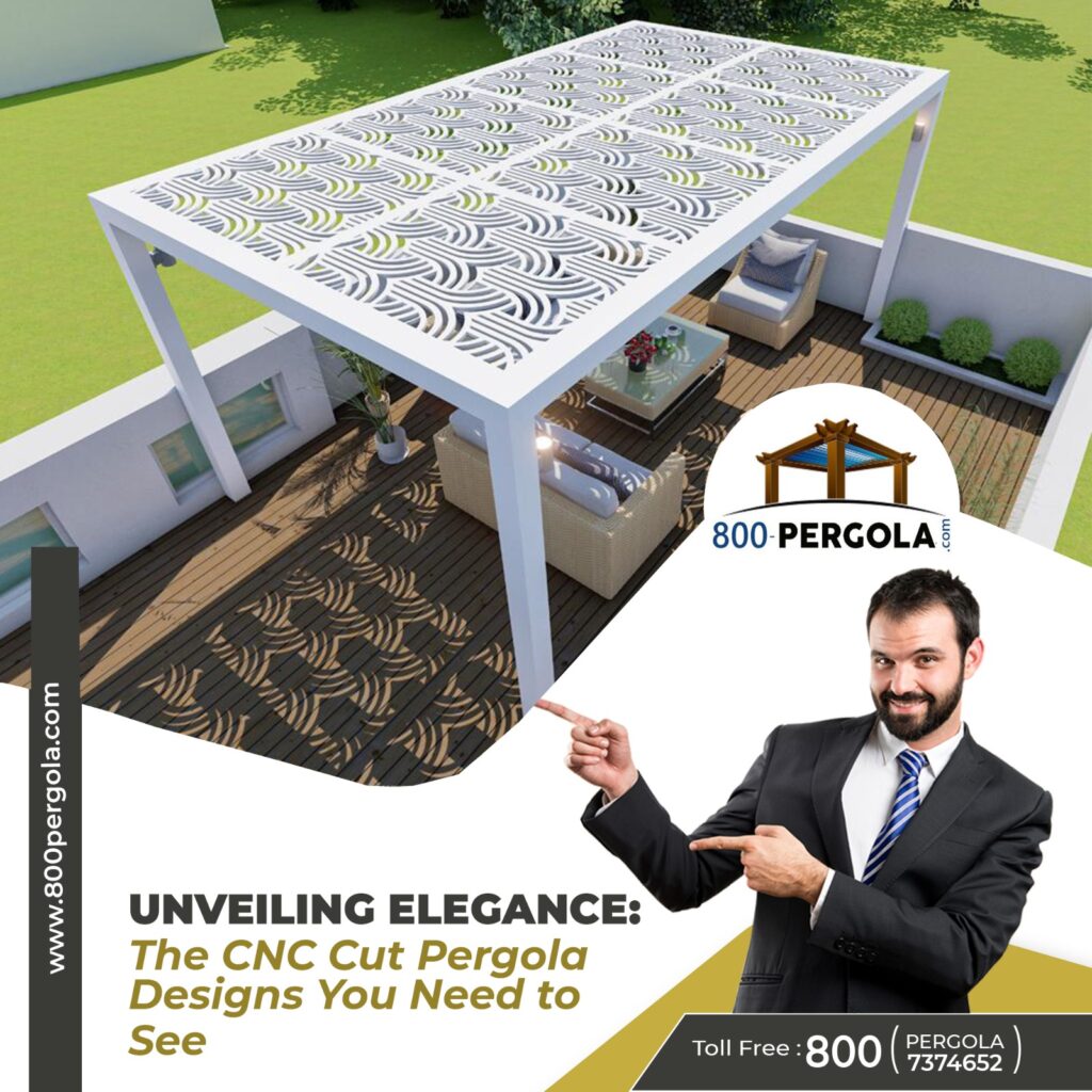 Explore the pinnacle of outdoor elegance with our CNC-cut pergola. Delve into the precision, uniqueness, and durability that reshape outdoor spaces. Experience the best in Dubai with 800Perola, crafting bespoke pergolas for sophistication outdoors.