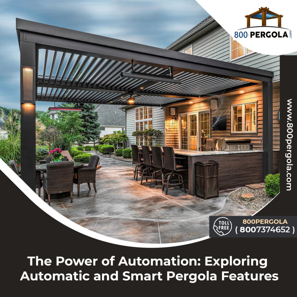 Discover the future of outdoor living with automatic and smart pergola features. Enhance comfort, convenience, and control in your outdoor space!
