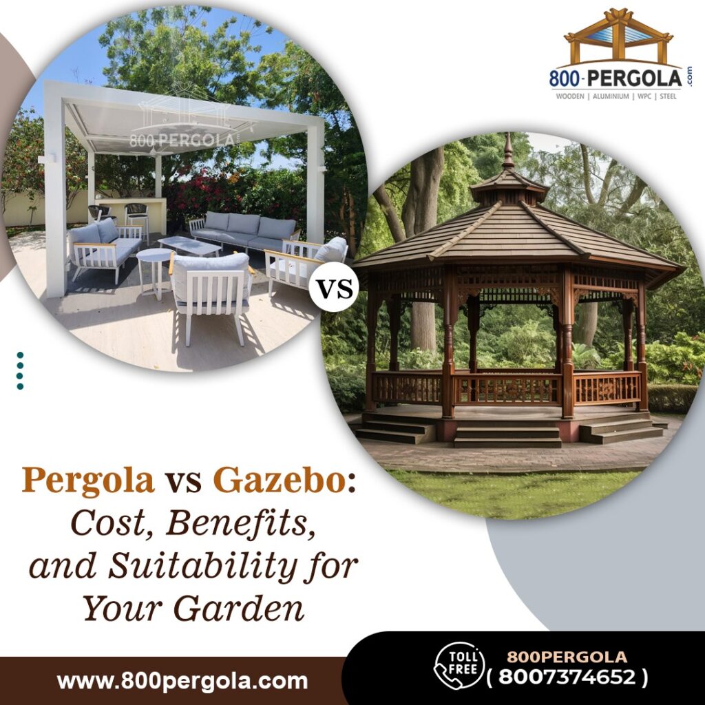 Explore the cost, benefits, and suitability of pergolas vs. gazebos for your garden. Get expert insights from top pergola builders and suppliers in UAE.