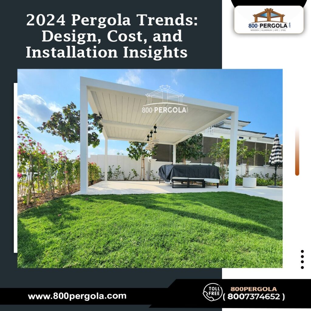 Discover the latest trends in pergola design, cost factors, and installation insights for 2024. Get expert guidance for navigating the evolving pergola landscape in Dubai and across the UAE by 800Pergola.