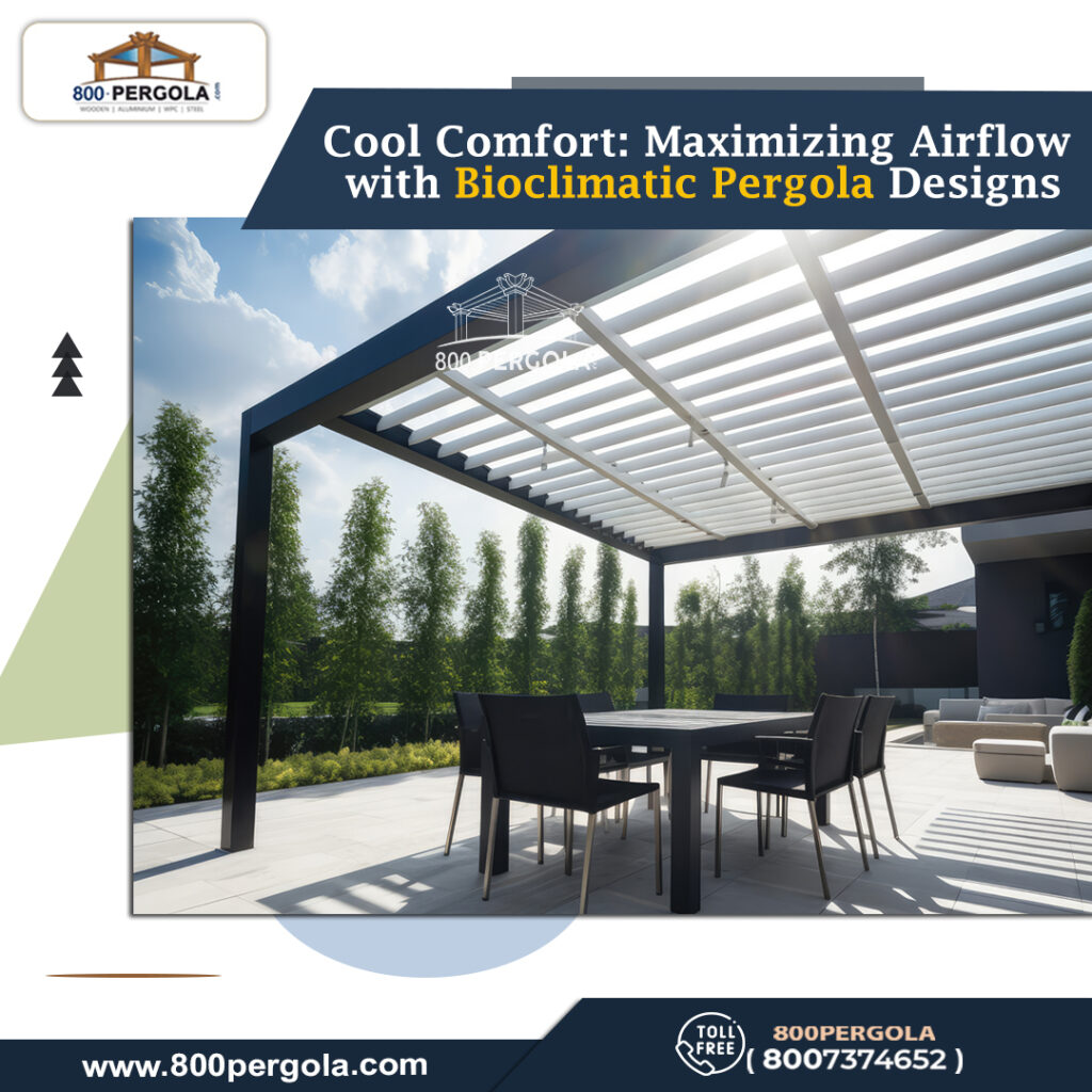 Enhance your outdoor oasis with bioclimatic pergolas from 800Pergola – the top pergola builders in Dubai. Maximize airflow & comfort in your outdoor space. Contact us today!